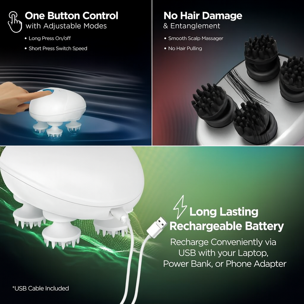 Dr Physio USA Head & Scalp Massager